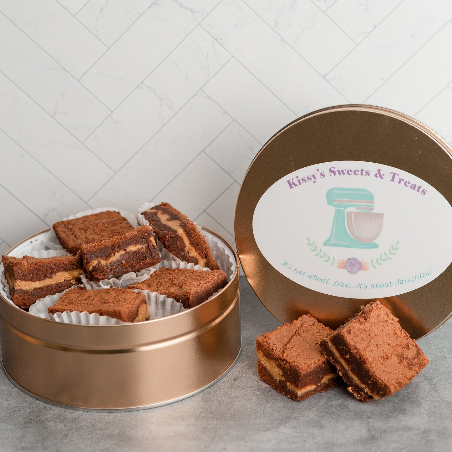 Gluten Free Peanut Butter Brownies